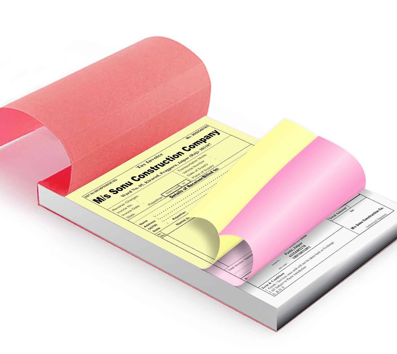Bill book and carbonless NCR printing in Chennai